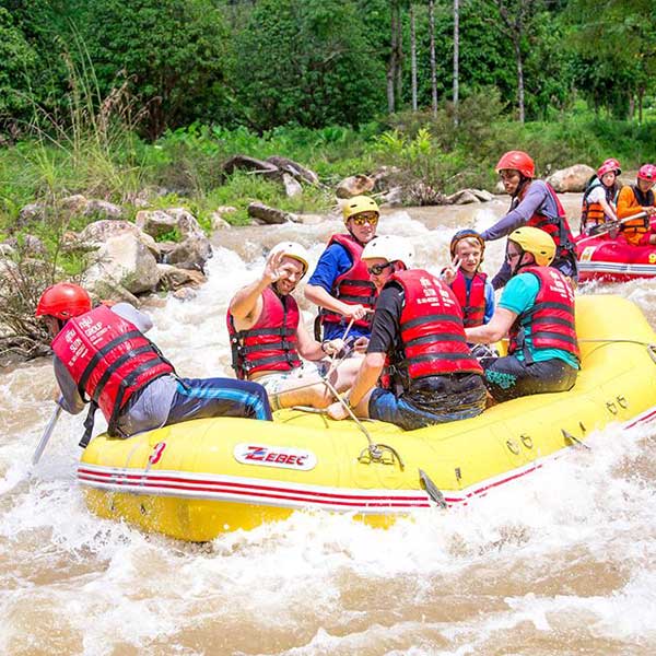 F Day Trip Rafting Flying Fox Elephant Trekking Bathing Atv