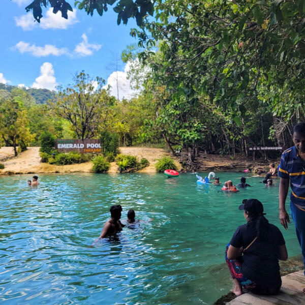 Krabi day tour: Hot Spring Waterfall + Emerald Pool - Tiger Temple