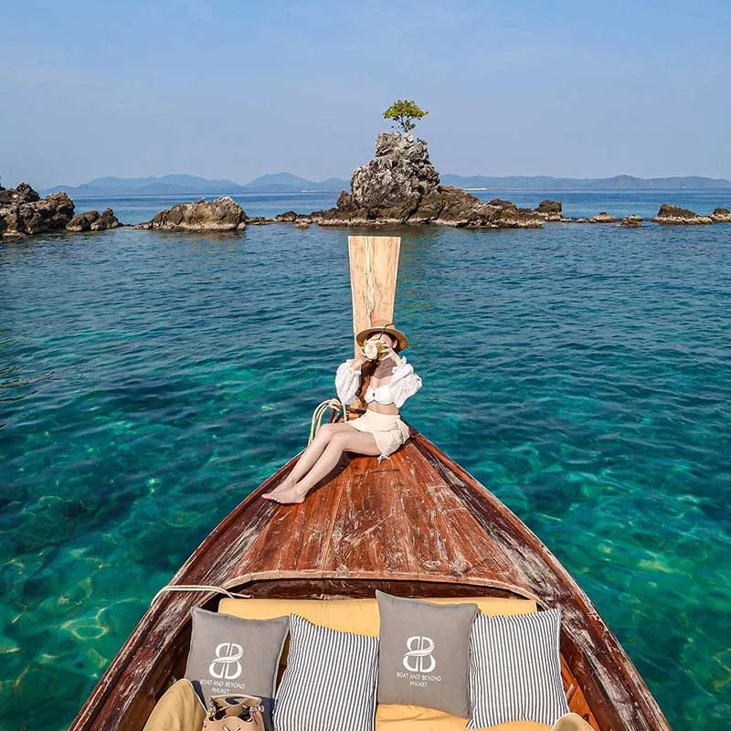 Khai-island-Phuket-rent-private-luxury-longtail-boat