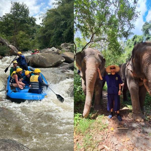 Khao Lak Day Trip Elephant Bathing Rafting 5 km.