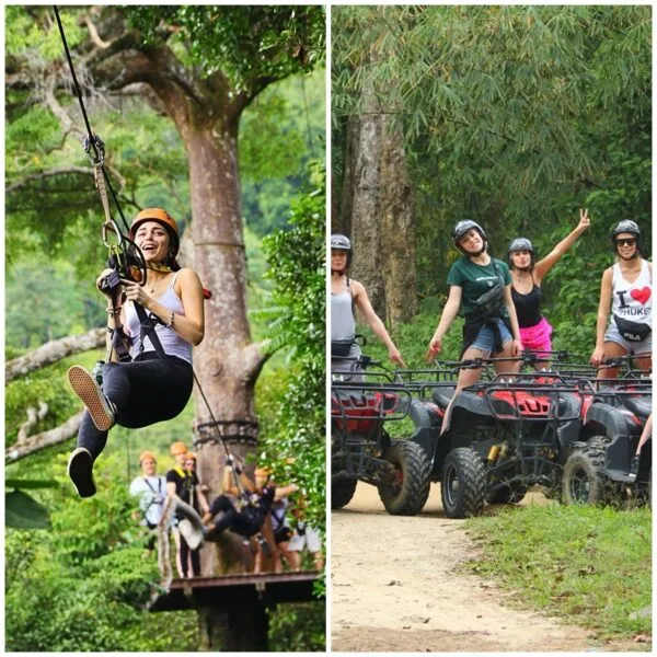 Combo Package ATV & Zipline Flying Hanuman Phuket Adventure
