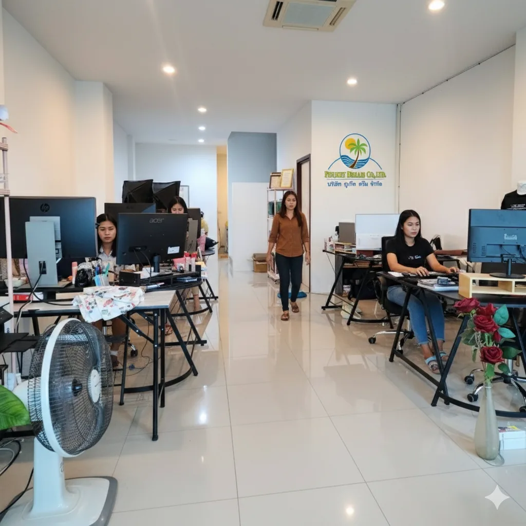 Inside the Phuket Dream Company office