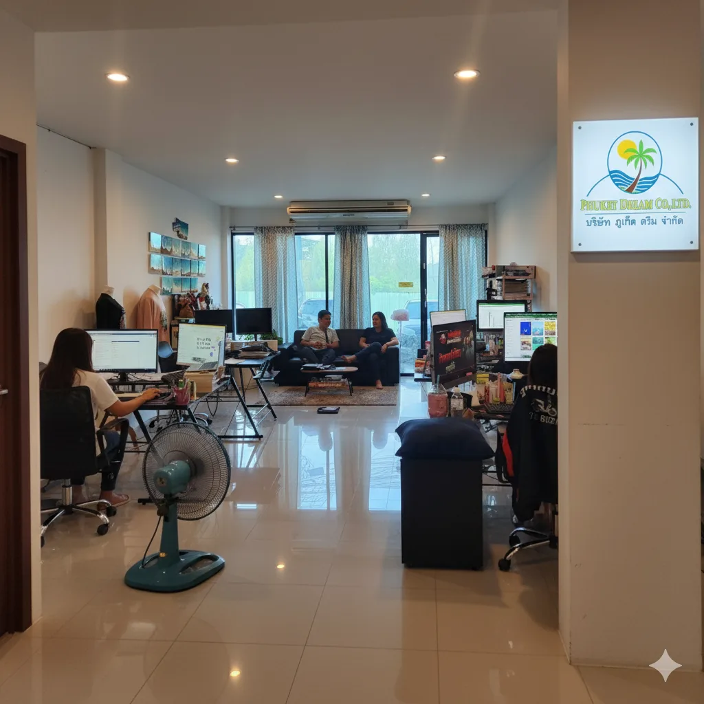 Phuket Dream Company office workspace