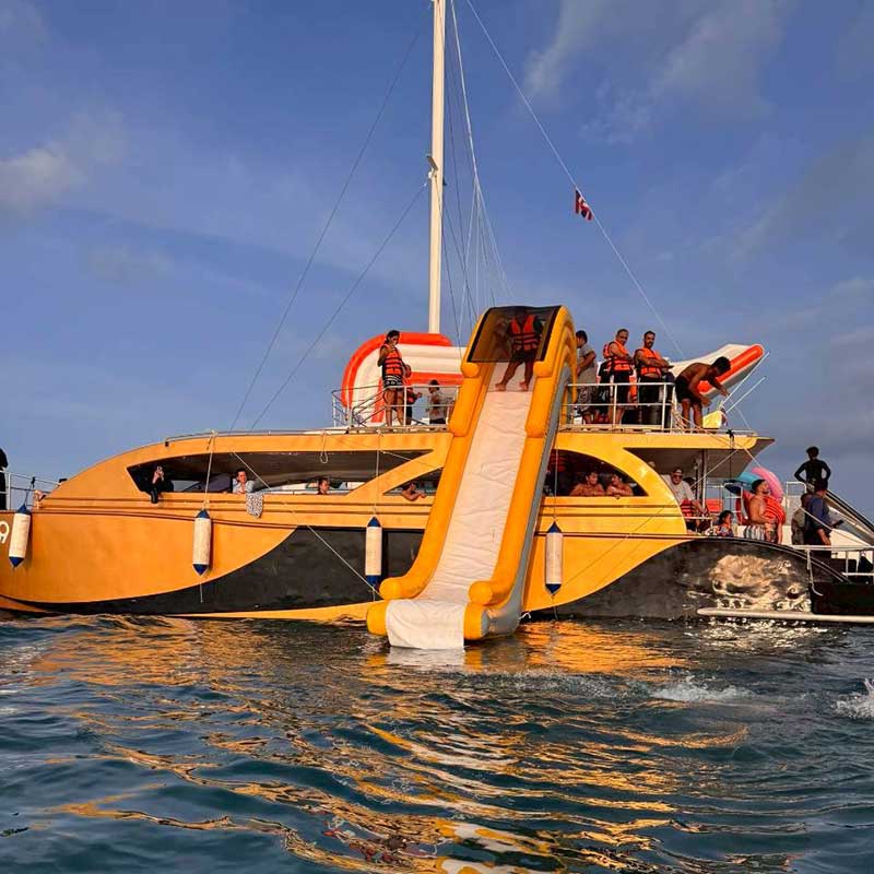 Phi-Phi-Bamboo-Island-Luxury-Speed-Catamaran-Water-Slide Phi-Phi-Bamboo-Island-Luxury-Speed-Catamaran-Water-Slide