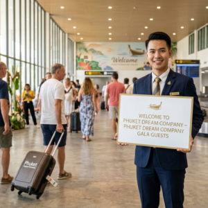 VIP meet-and-greet agent at Phuket airport fast-track immigration arrivals hall